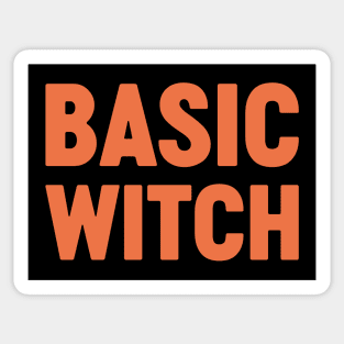 Basic Witch Funny Halloween (Pumpkin) Sticker